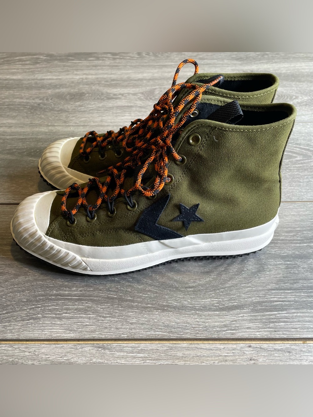 Converse Bosey MC Hi Top Surplus Olive/Campfire Orange Men Size 11